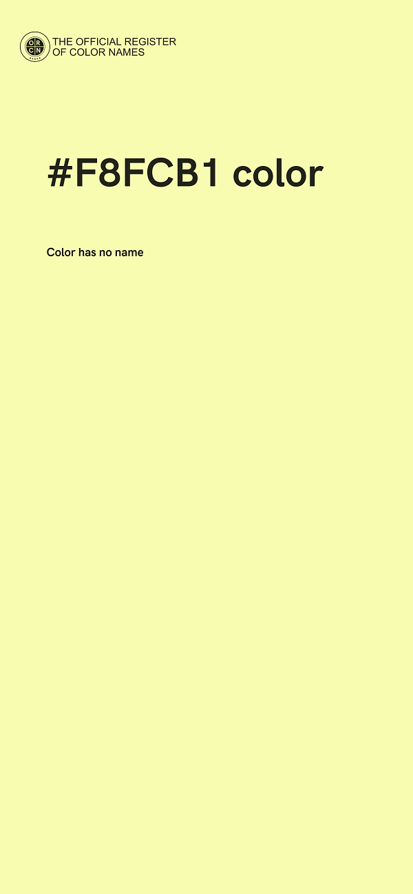 #F8FCB1 color image