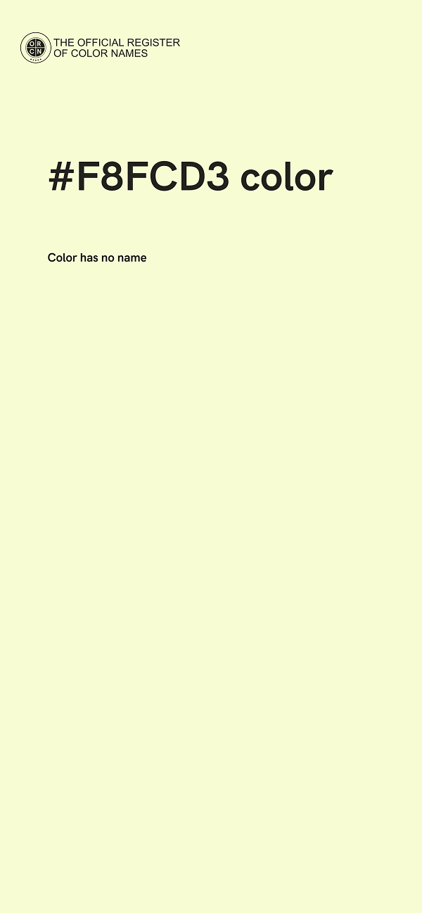 #F8FCD3 color image