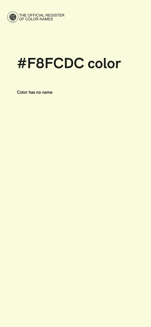 #F8FCDC color image