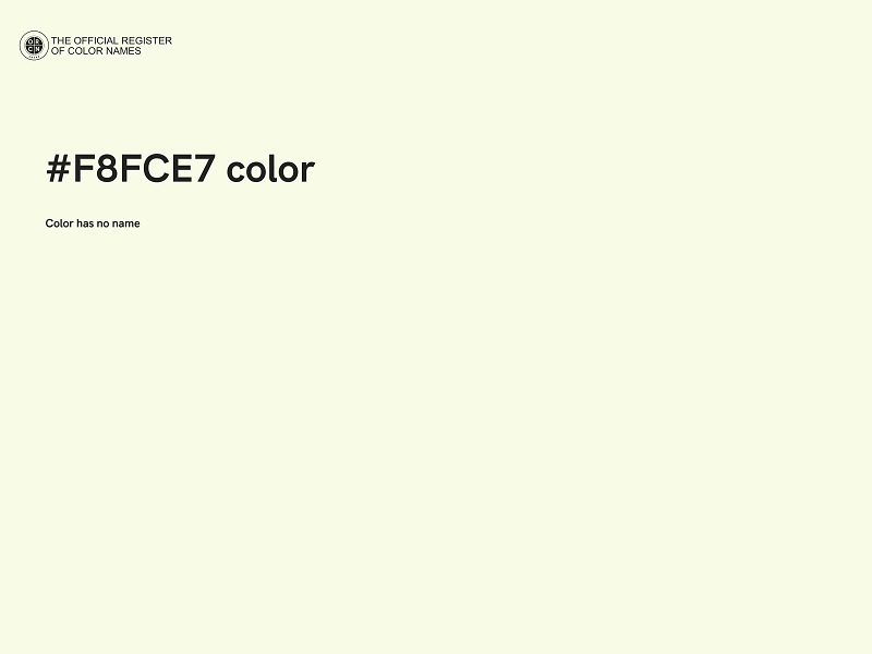 #F8FCE7 color image