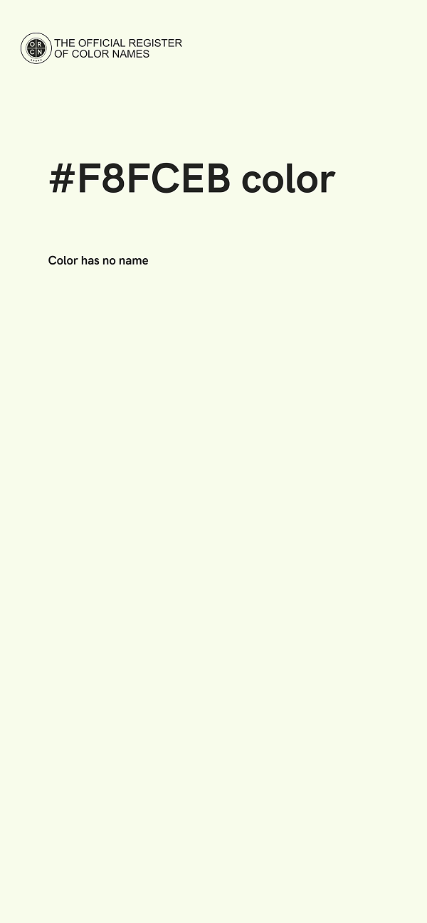 #F8FCEB color image