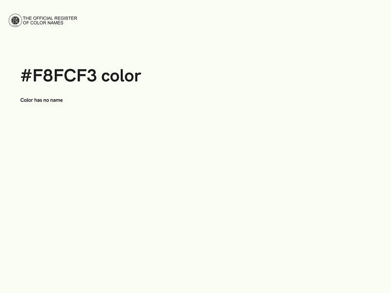 #F8FCF3 color image