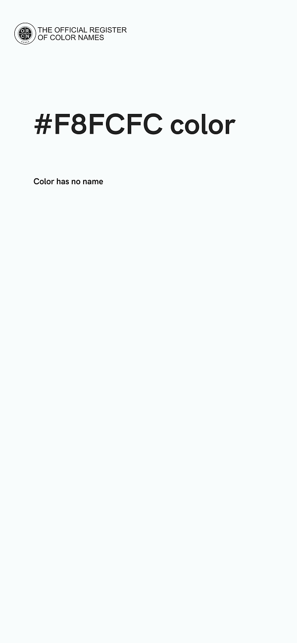 #F8FCFC color image