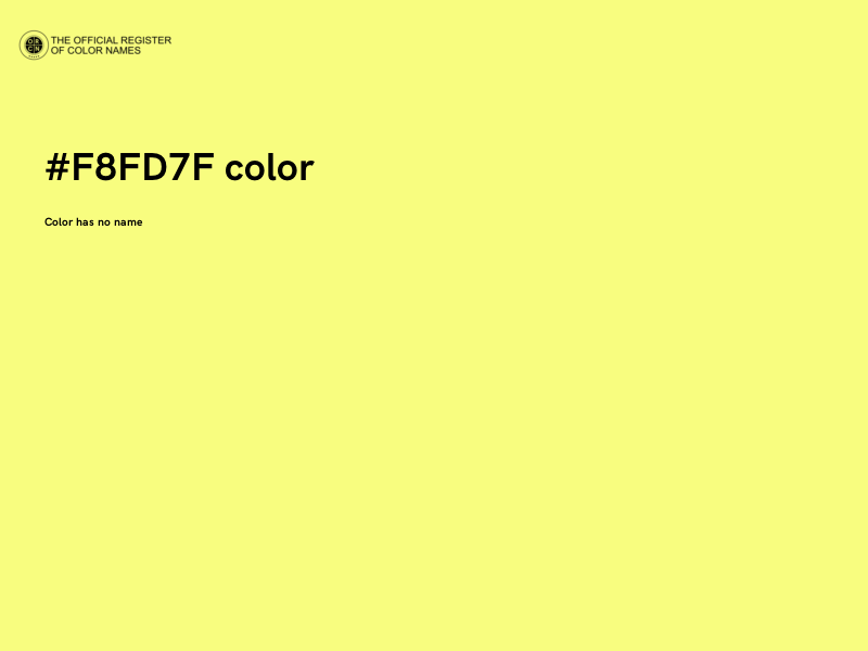 #F8FD7F color image