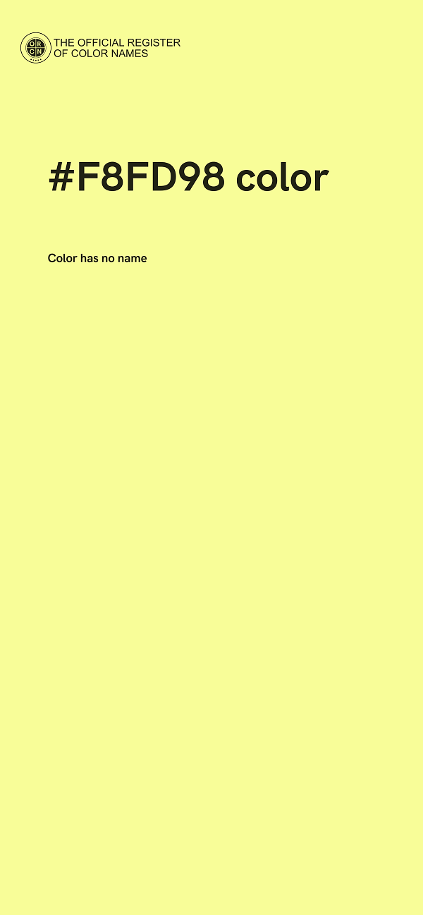 #F8FD98 color image