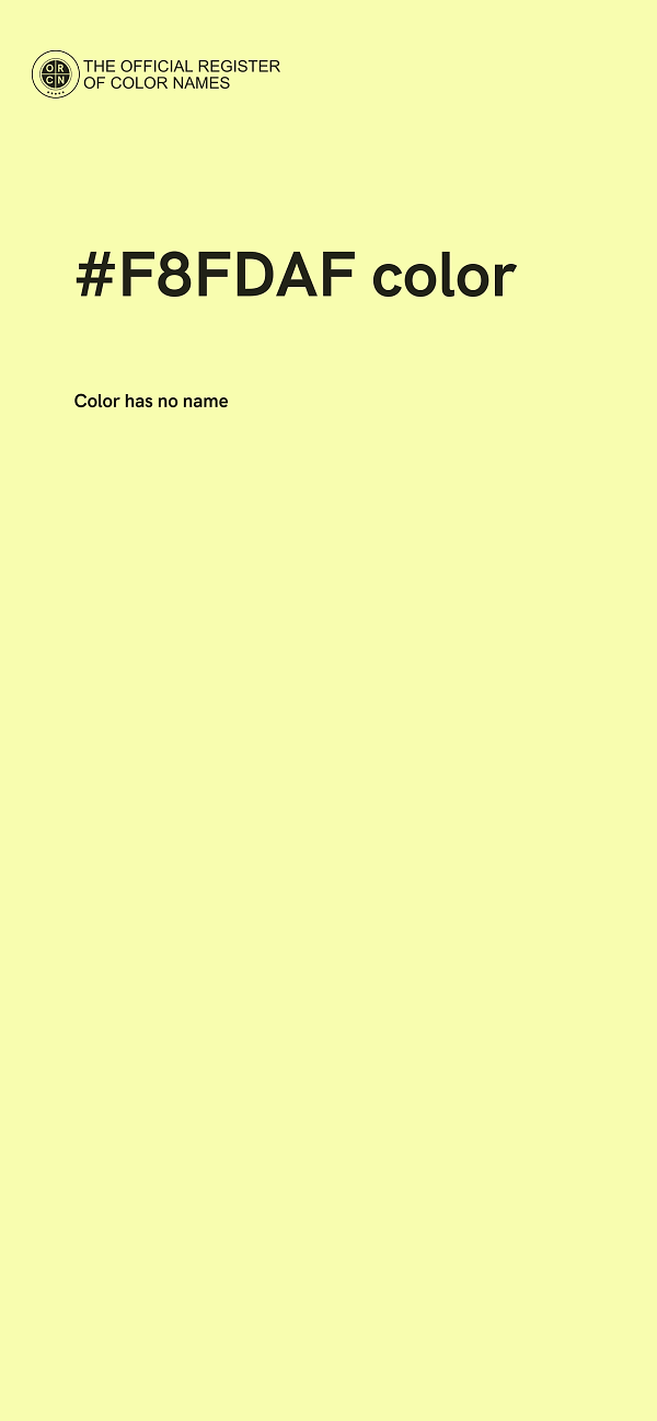 #F8FDAF color image