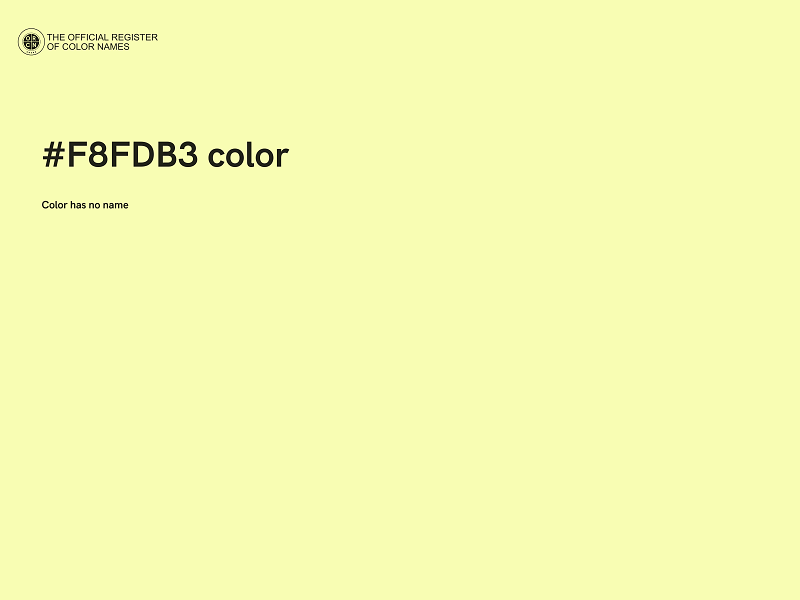 #F8FDB3 color image