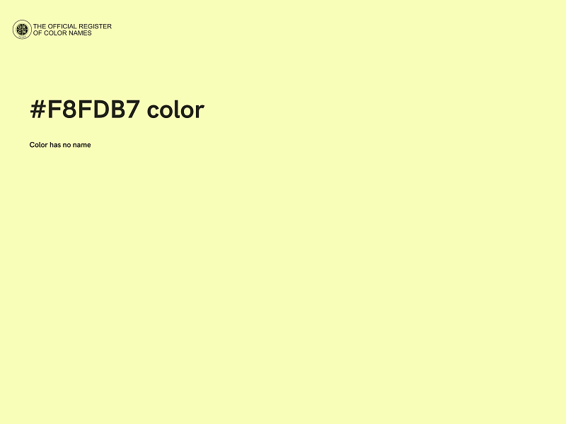 #F8FDB7 color image