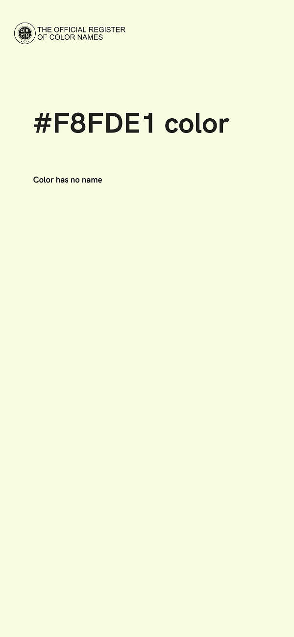 #F8FDE1 color image