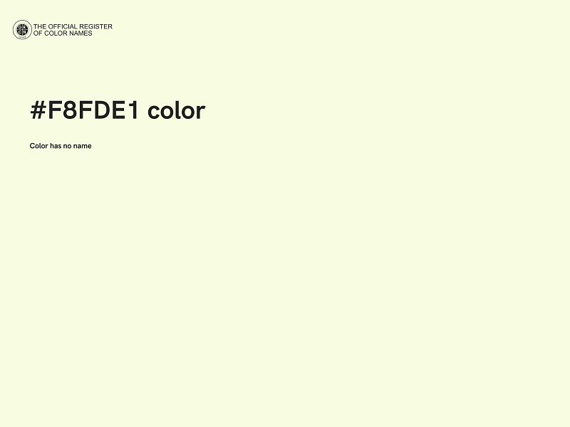 #F8FDE1 color image