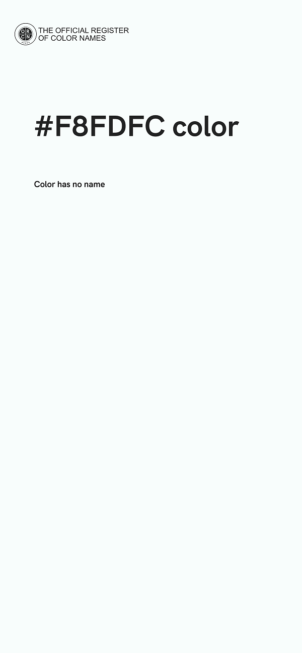 #F8FDFC color image