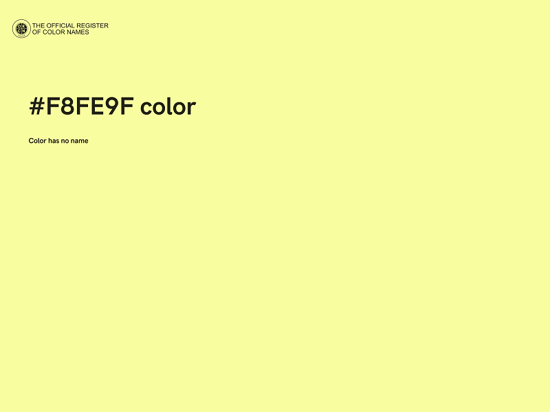 #F8FE9F color image