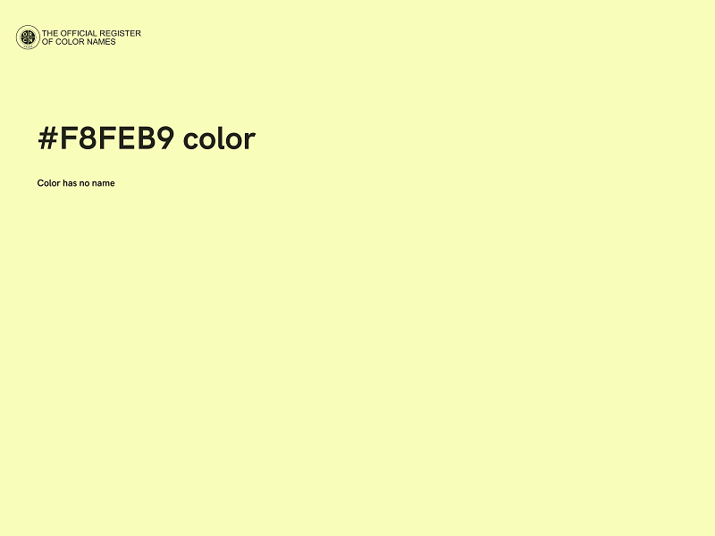 #F8FEB9 color image