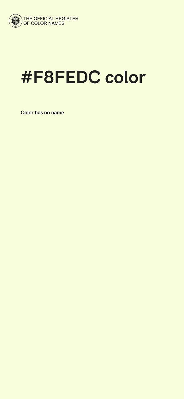 #F8FEDC color image