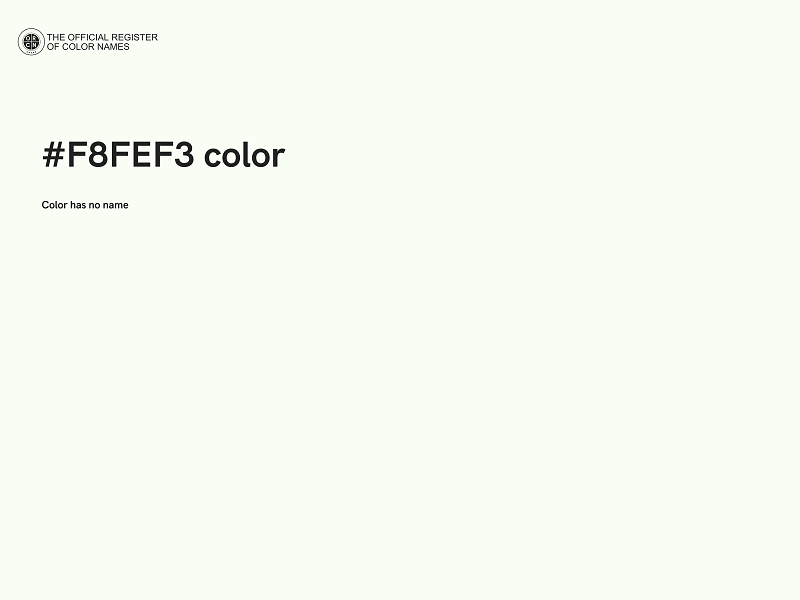 #F8FEF3 color image