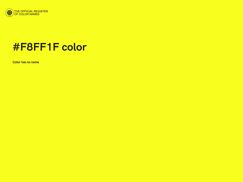 #F8FF1F color image
