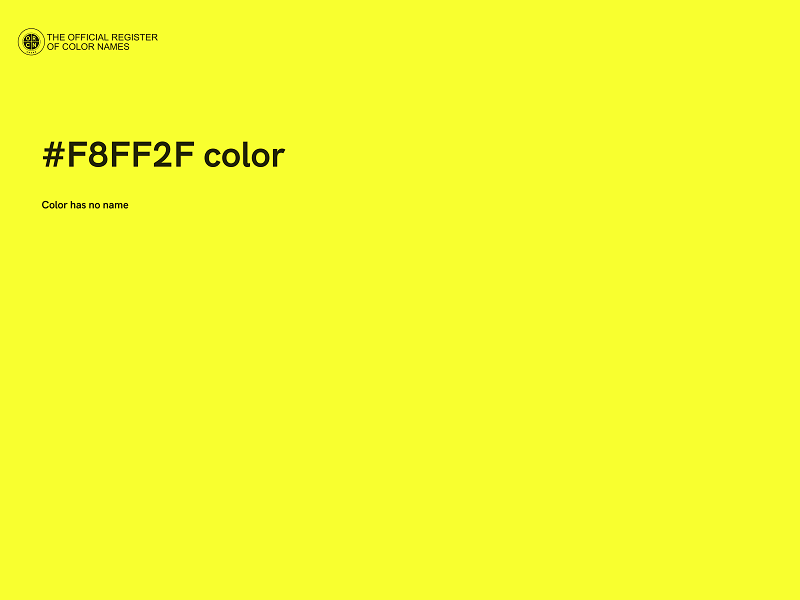 #F8FF2F color image