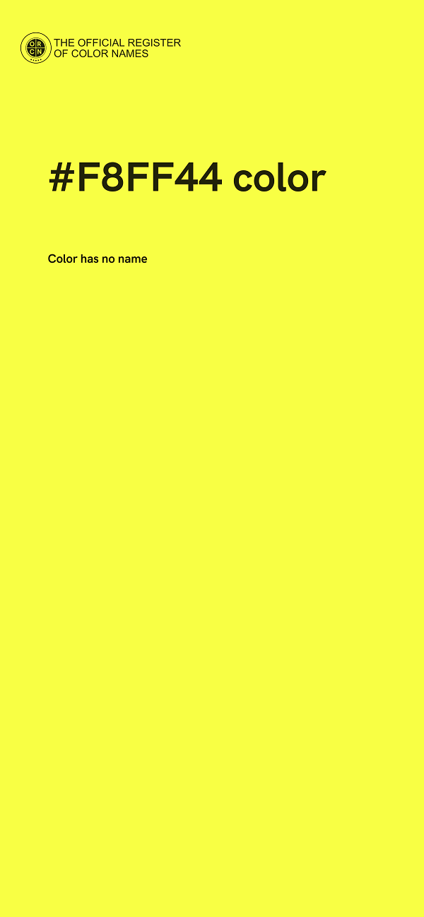 #F8FF44 color image