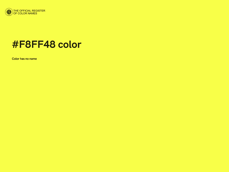 #F8FF48 color image