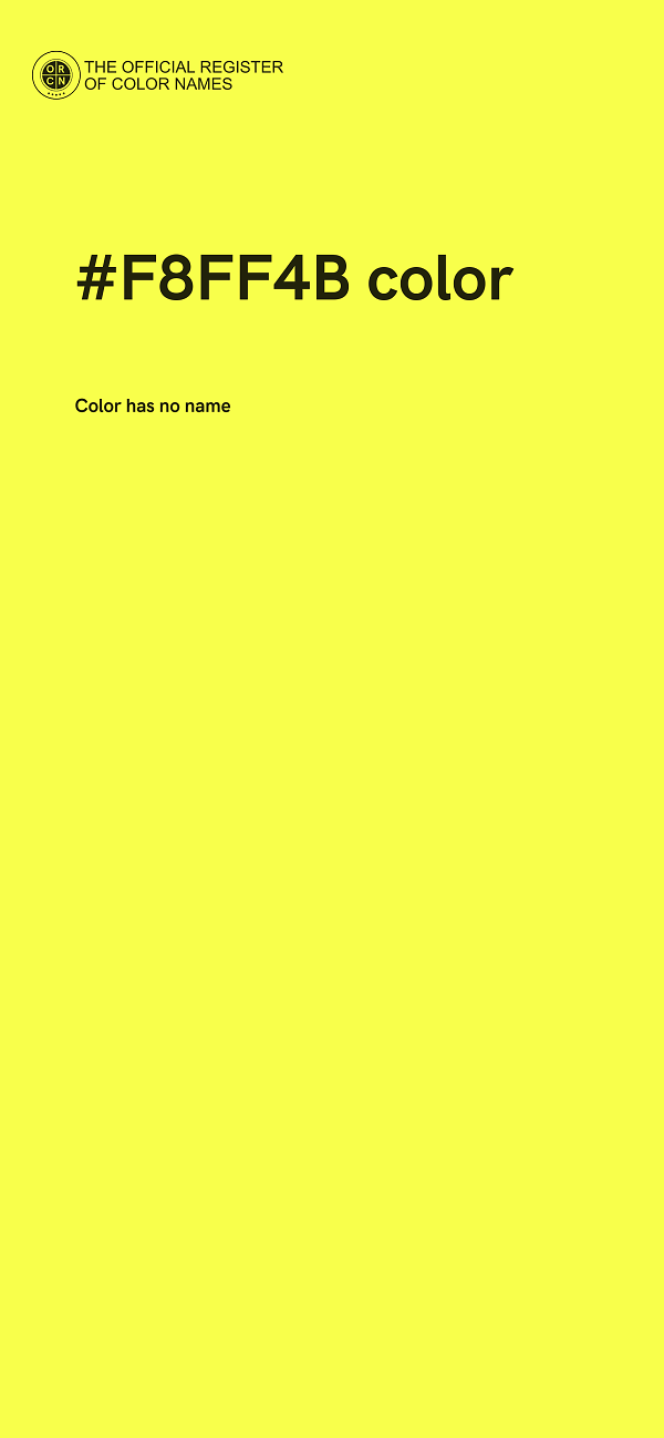 #F8FF4B color image