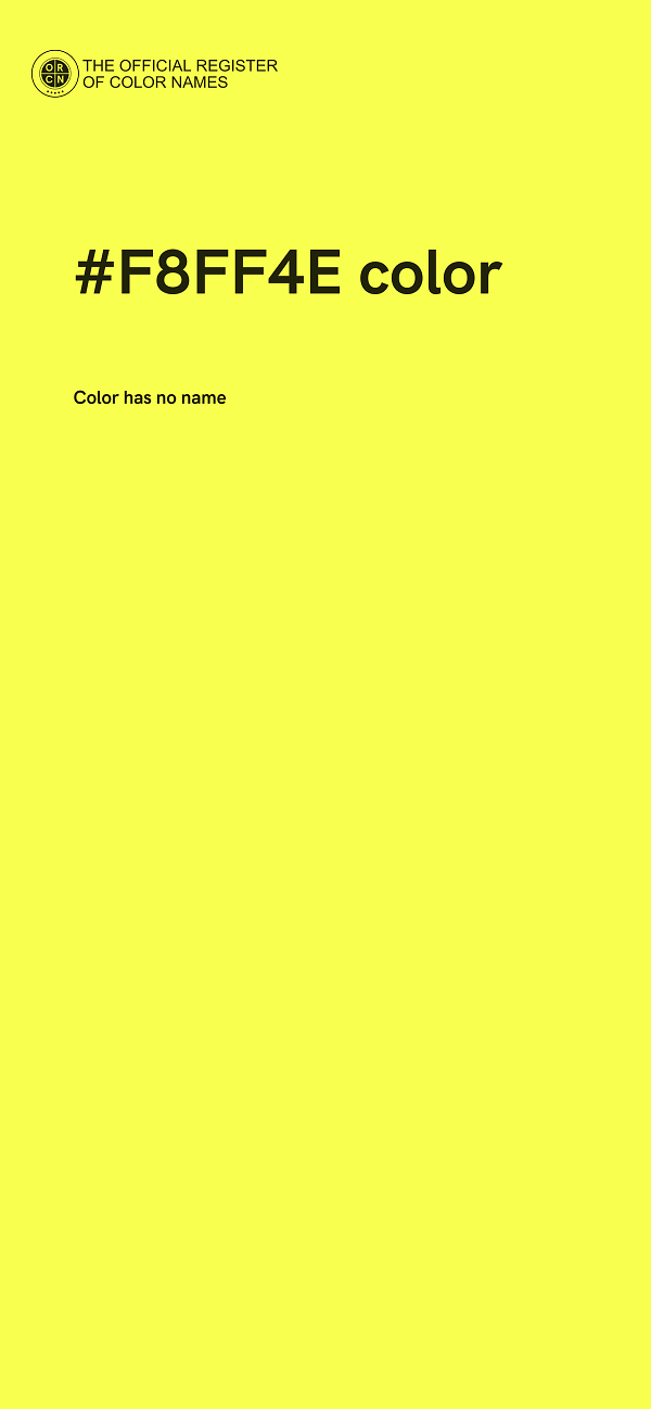 #F8FF4E color image