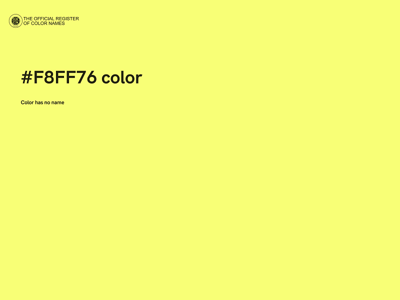 #F8FF76 color image