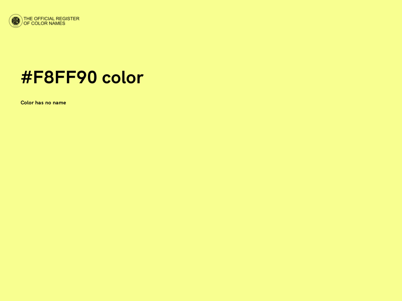 #F8FF90 color image