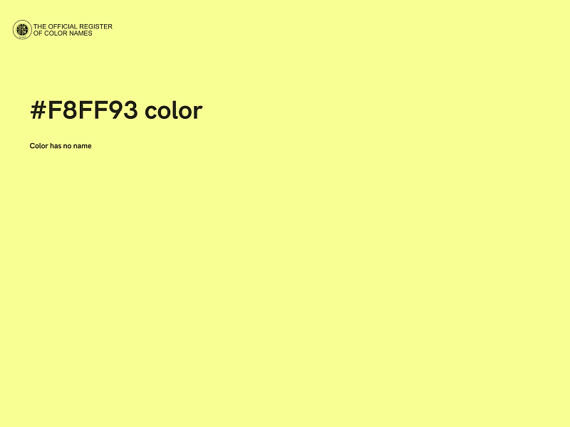 #F8FF93 color image