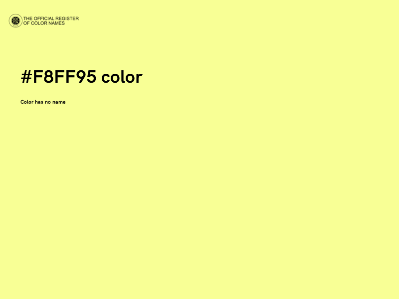 #F8FF95 color image