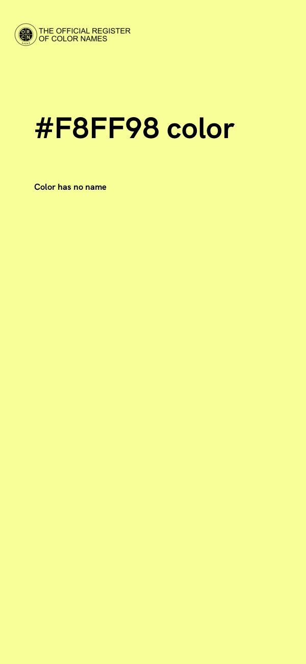 #F8FF98 color image