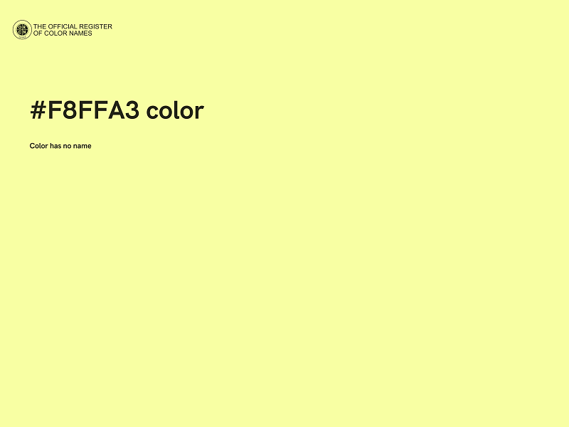 #F8FFA3 color image