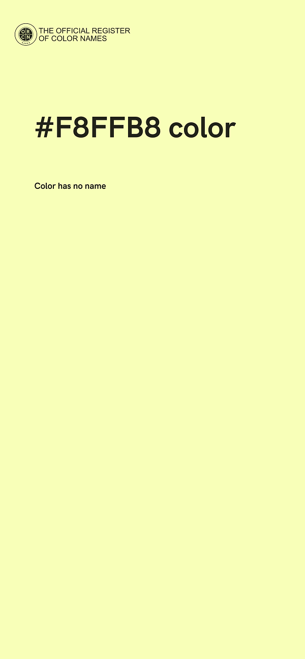 #F8FFB8 color image
