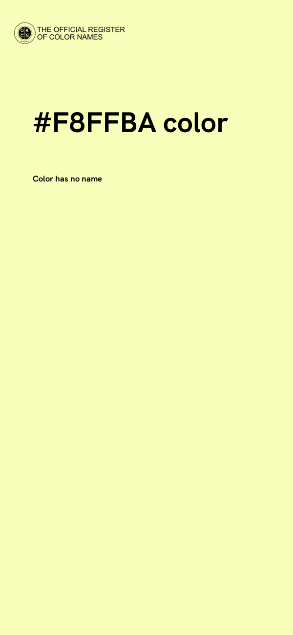 #F8FFBA color image