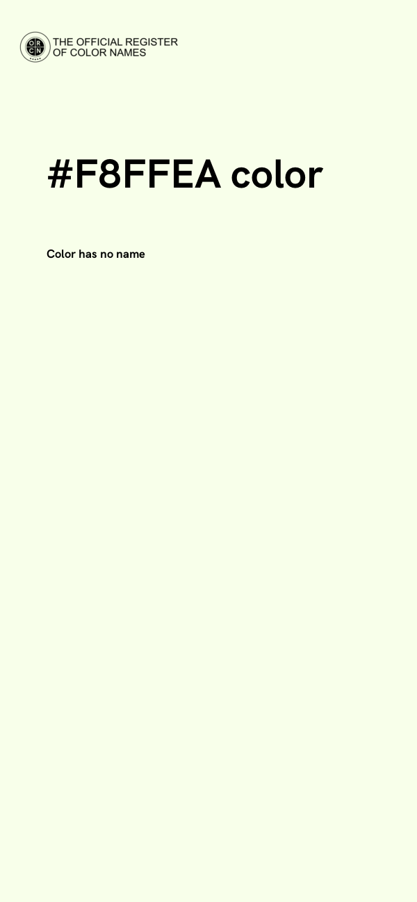 #F8FFEA color image