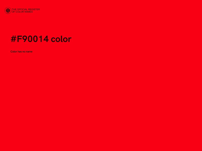 #F90014 color image