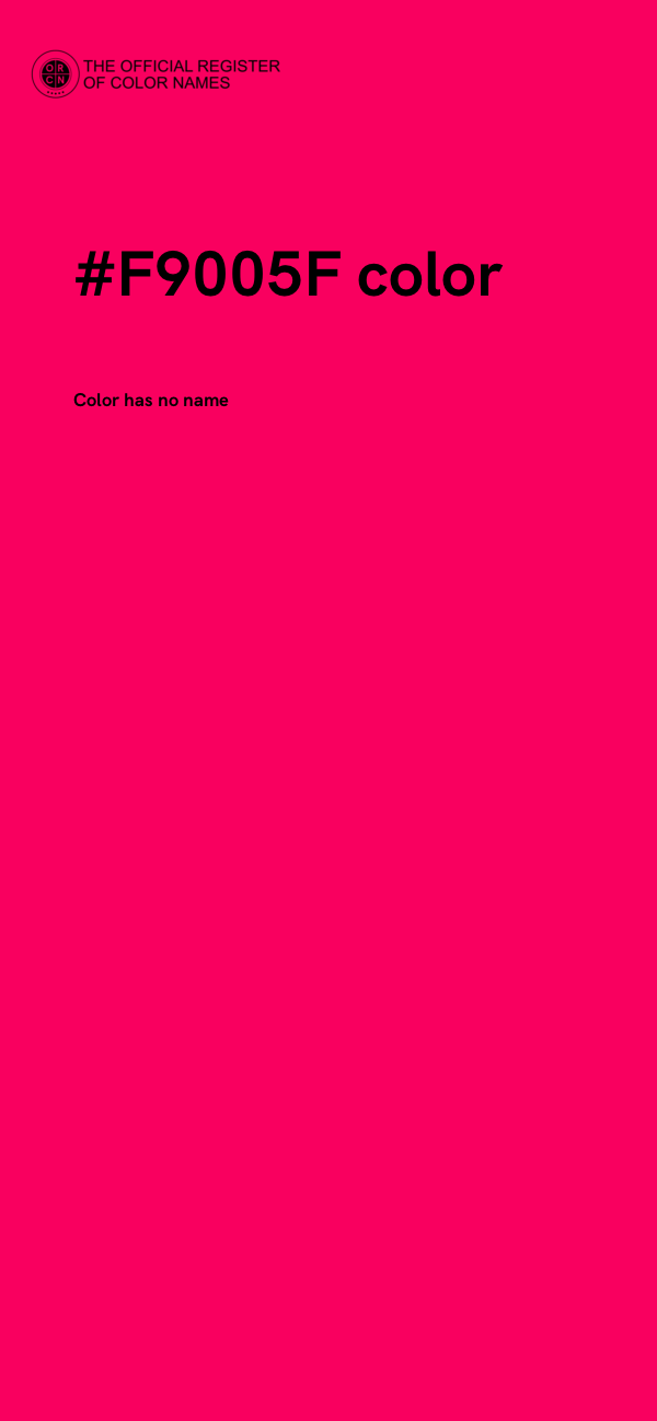 #F9005F color image