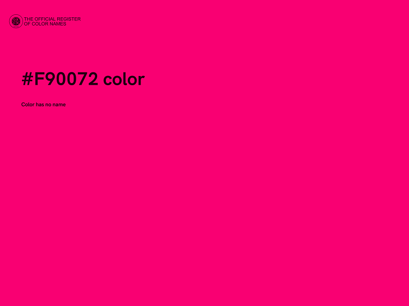 #F90072 color image