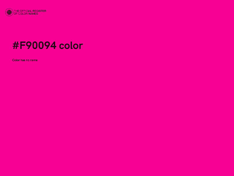 #F90094 color image