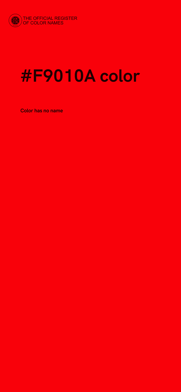 #F9010A color image