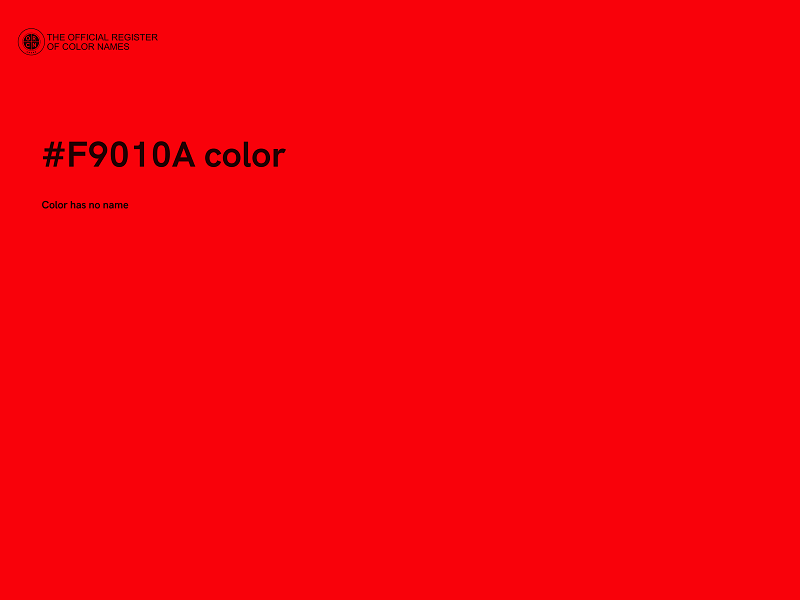 #F9010A color image