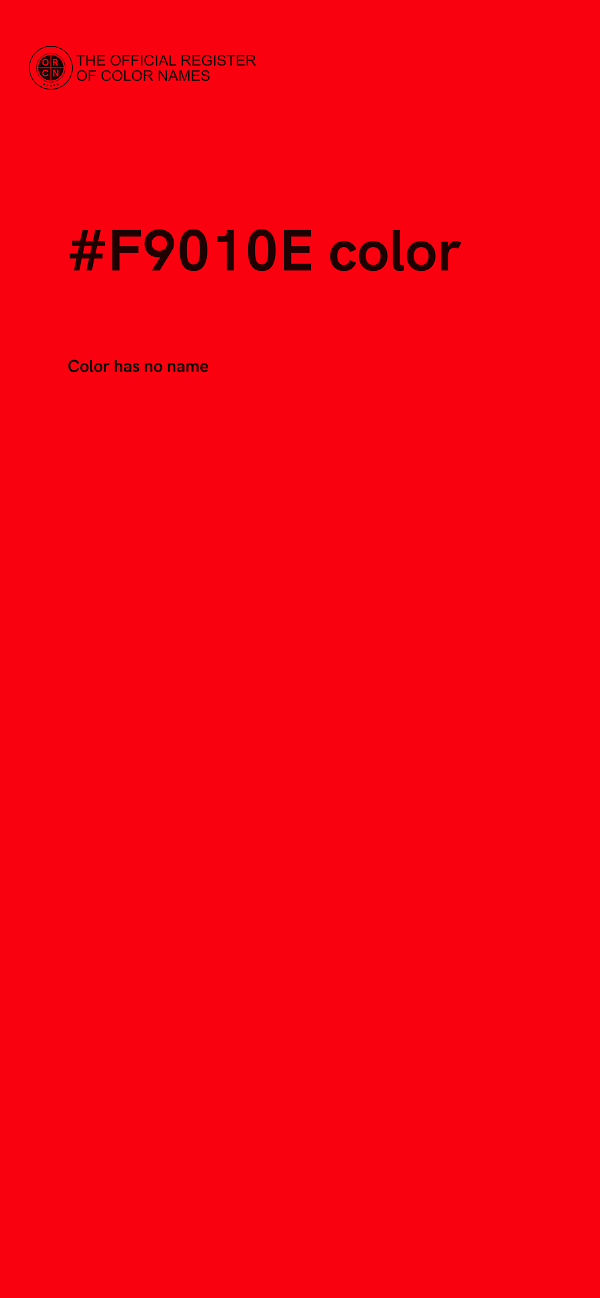 #F9010E color image