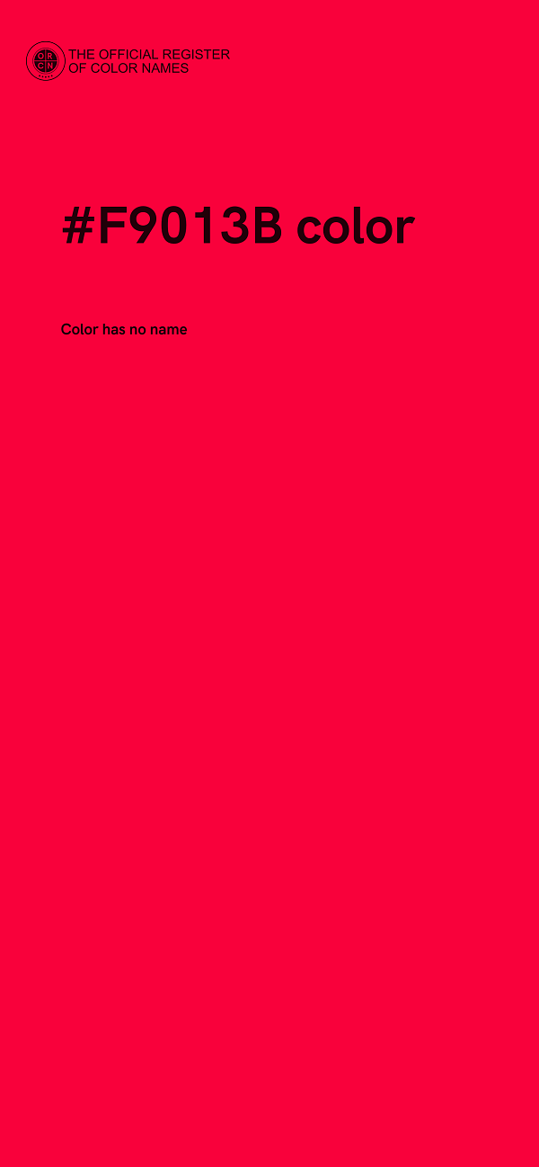 #F9013B color image