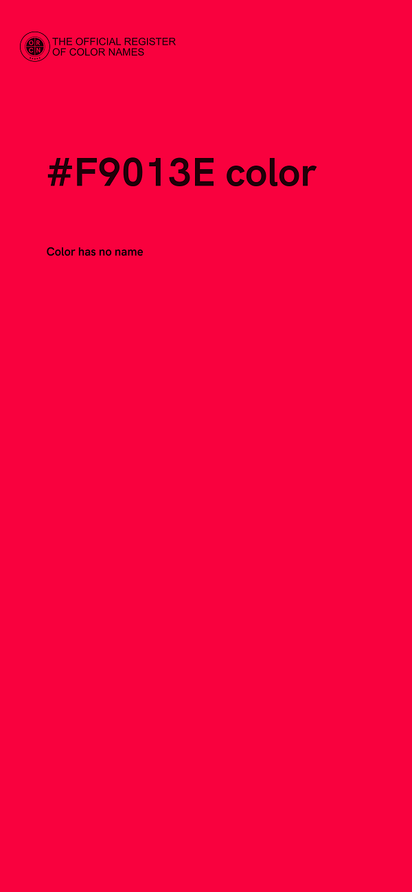 #F9013E color image