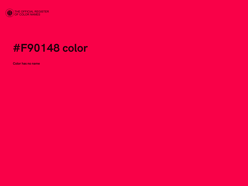 #F90148 color image