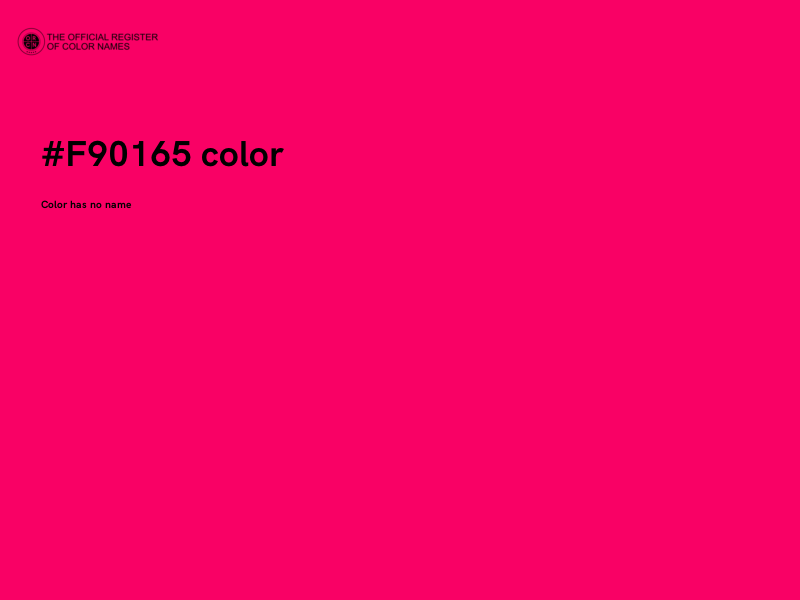#F90165 color image