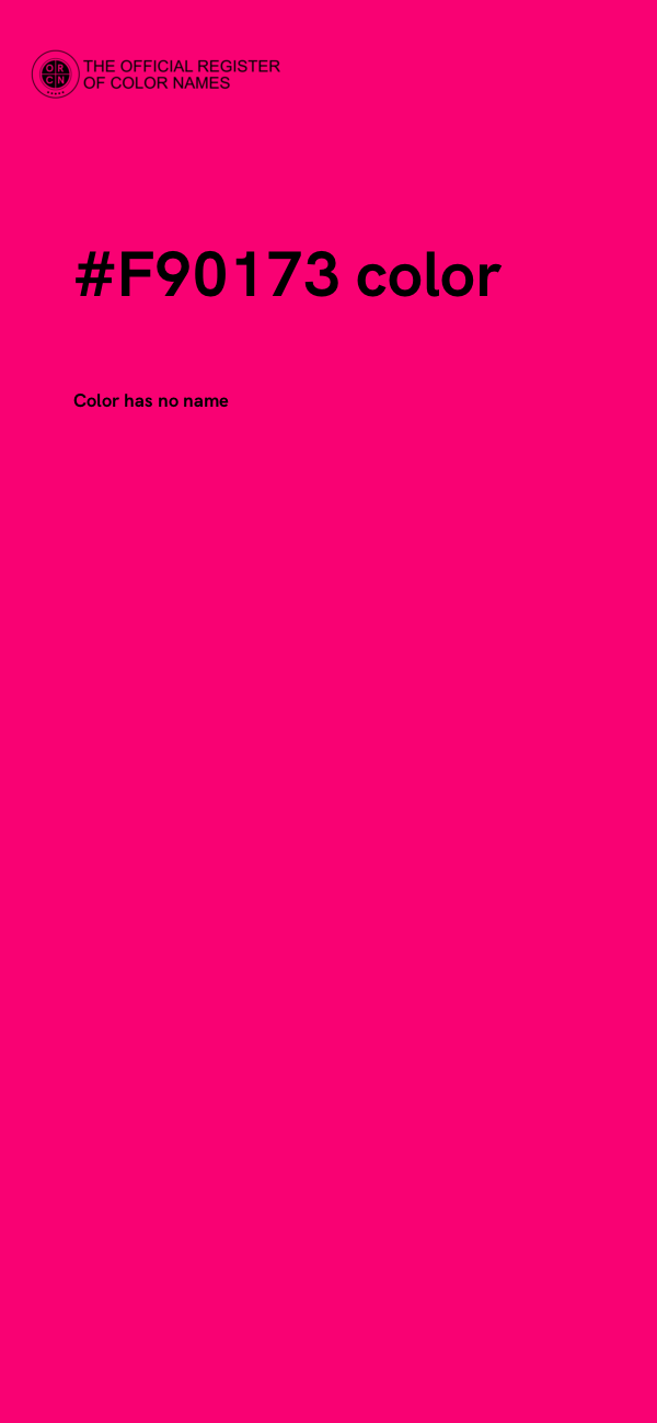 #F90173 color image