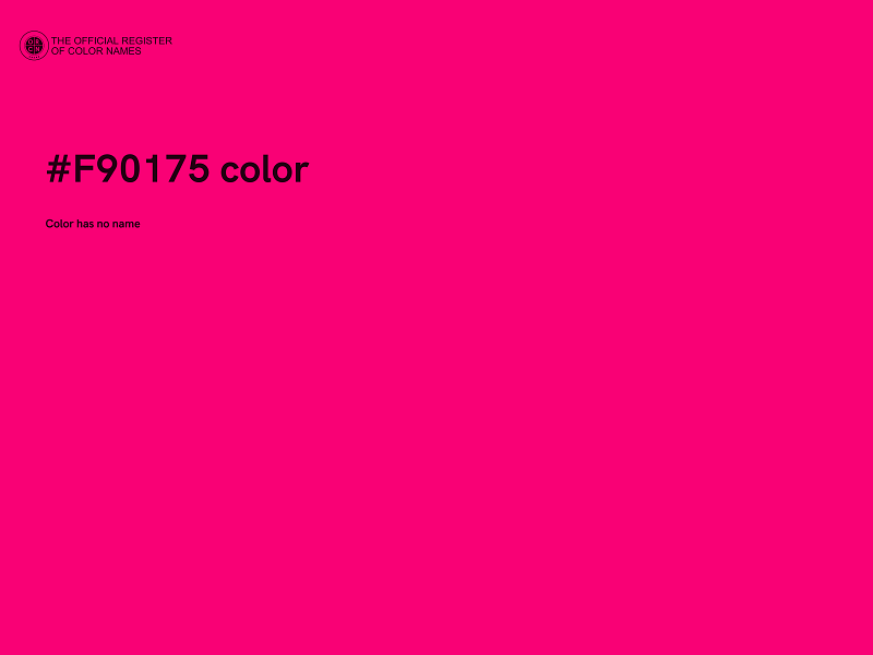 #F90175 color image