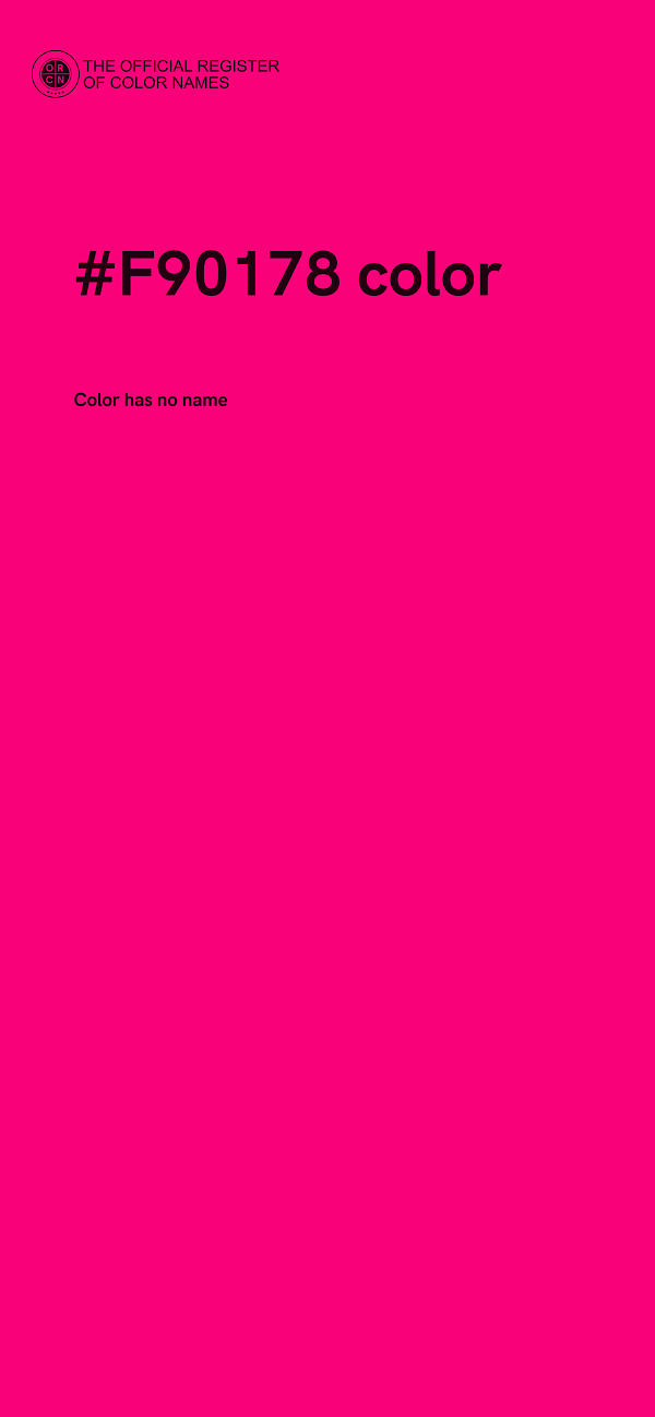 #F90178 color image