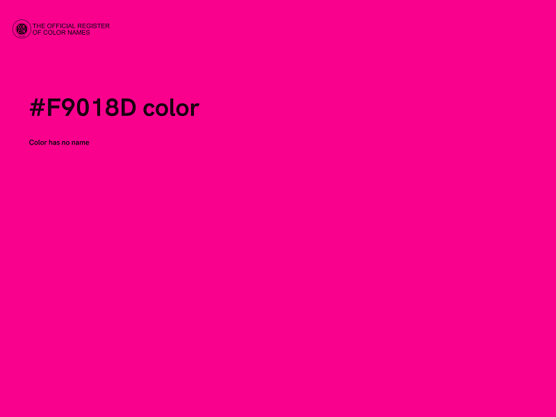 #F9018D color image