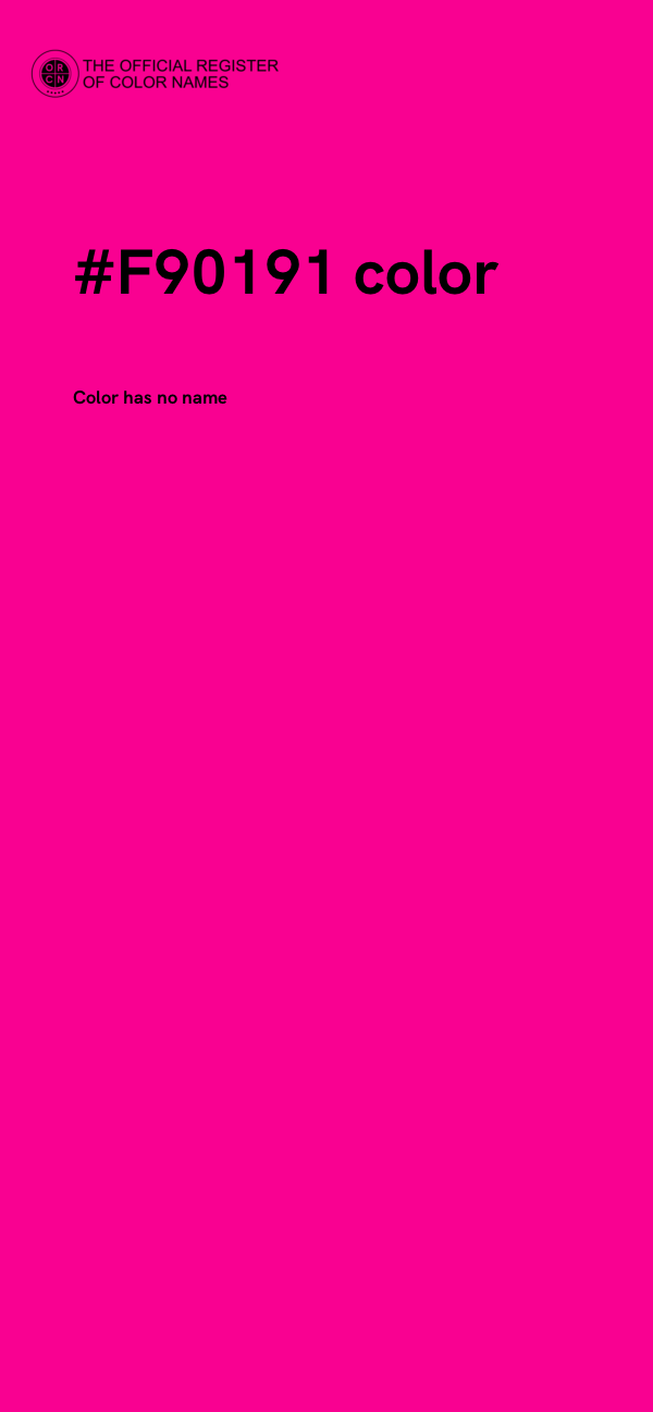 #F90191 color image